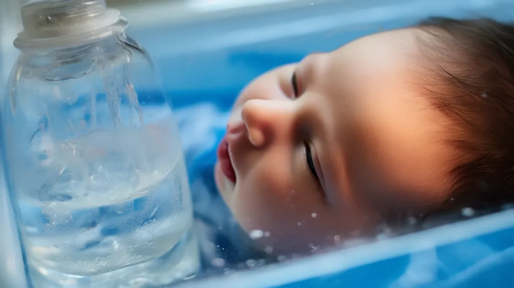 L'acqua diventa così il primo incontro del bambino con un elemento che non è materno,