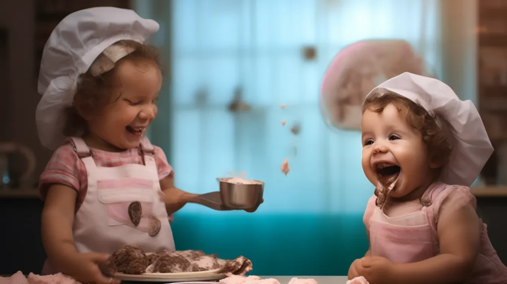 Il medico pediatrico che consiglia trattamenti di benessere per i bambini: due gelati al cioccolato e