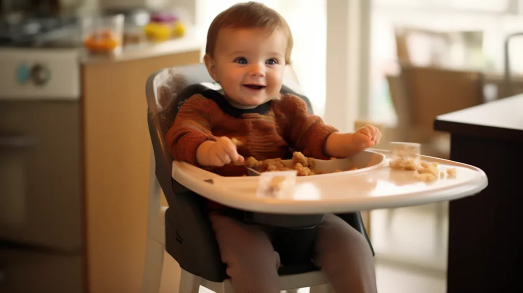  Così, seduti attorno al seggiolone, genitori e bambini possono vivere insieme l'esperienza del pasto come