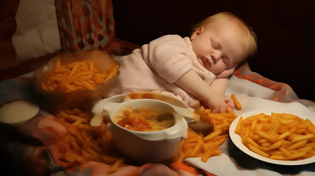 Possono i neonati mangiare durante il sonno?