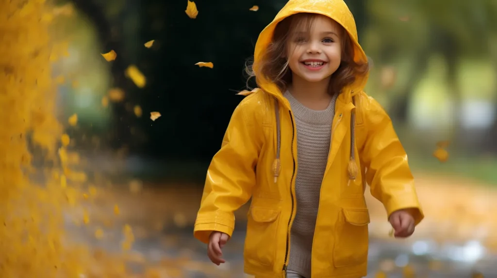 Come vestire il tuo bambino durante le giornate piovose in autunno