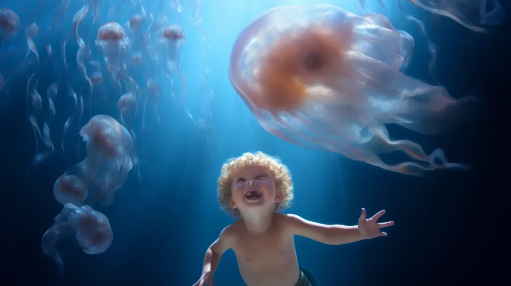 Come comportarsi se il bambino viene punto da una medusa