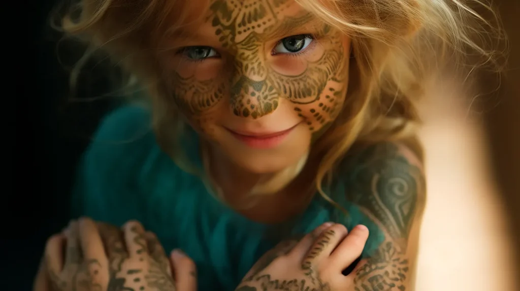 I bambini e le bambine possono fare tatuaggi all’henné purché siano conformi a determinate caratteristiche