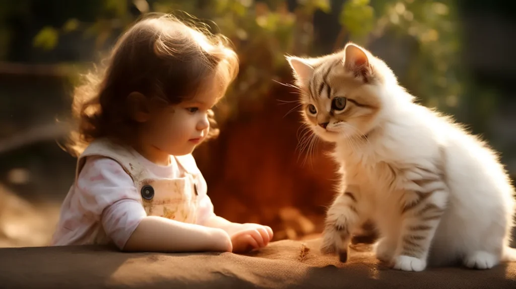 I benefici della convivenza tra gatti e bambini: un insegnamento per i più piccoli su come