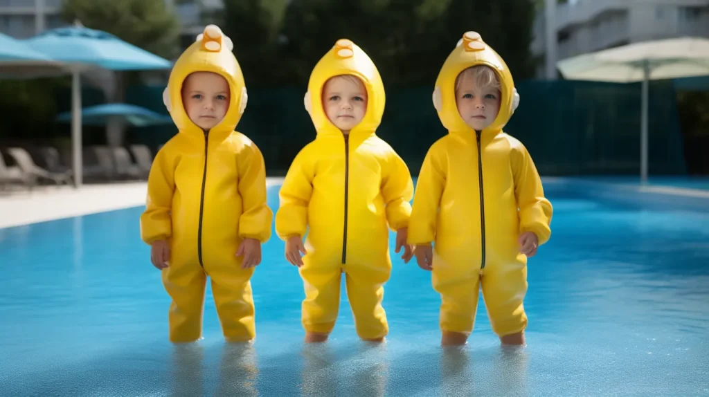 L’istruttrice di nuoto avverte che i costumi blu sono pericolosi per i bambini in piscina e