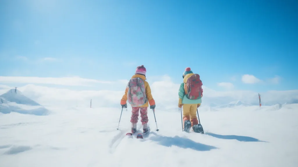 È un processo di avvicinamento graduale, in cui i bambini imparano a muoversi sulla neve con